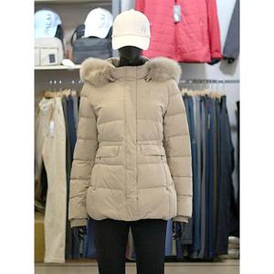 팜스프링스 세이브존03 팜스프링스 여성 골프 겨울 탈부착 폭스퍼 후드 덕 패딩 점퍼 AGSWDL244653A