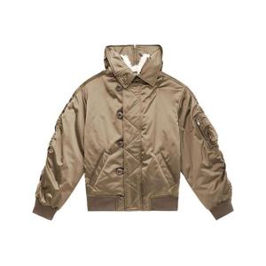 이자벨마랑 자켓 퀼팅 새틴 코트 남성 카키 MA0446HA