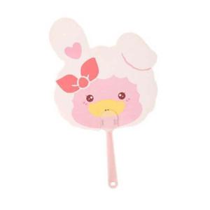 어린이 손잡이 휴대용 부채 동물모양 토끼B 어린이 캐릭터 미니 휴대용 손잡이 여름 부채