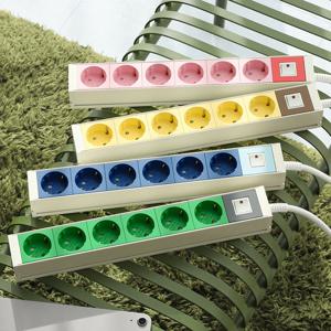 스윗홈 뉴잇 고용량 국산 알루미늄 납작 멀티탭 과부하차단 6구 3m / 컴퓨터 산업용 안전 서버탭 에어컨