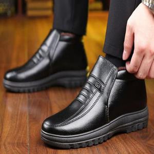 [라일리] Rly 출근신발 털구두 겨울 따뜻한 앵클워커 방한부츠 남성