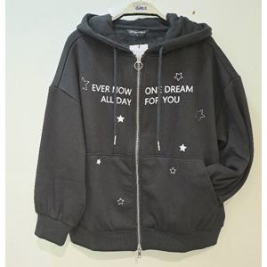 더데이걸 스타 장식 그래픽 후드 집업점퍼TGJM25T04