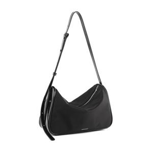 [몽삭]몽삭 클로이 Nylon 숄더백 라지 블랙 AP15-2505-BN