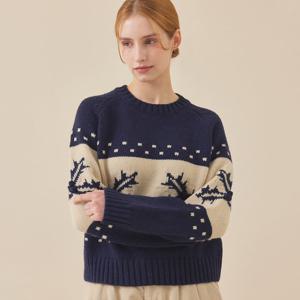 [매긴]포인세티아 라운드넥 니트_PBMF5W1KT2471