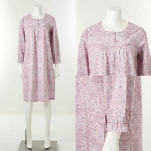 [비너스] 세련된 느낌의 부드러운 면100 파자마 잠옷 원피스 [VGNA208]