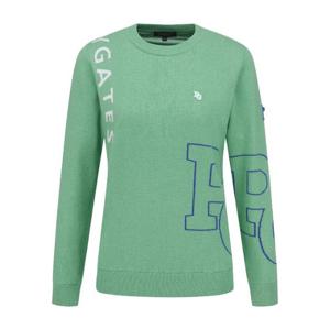 M 파리게이츠골프긴팔티 NQC 521E1SWA01_GN 여성 울캐시 로고 방풍 니트