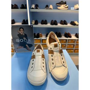 [소다]여성 옆라인 끈없는 슬립온 스니커즈 2cm FLF509_DG