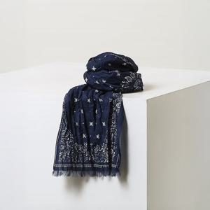 [헤지스] 남성 페이즐리 면 머플러 HZMU6E102N2