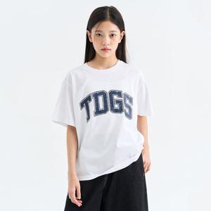 [더데이걸]로고 박시 반팔 티셔츠 TGRA26307