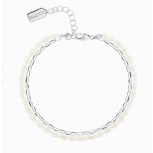 [로이드] [실버 925] 클립체인 레이어드 진주 팔찌 LLBS25248S