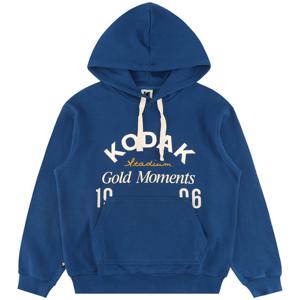 코닥 골드모먼트 빅로고 후드 티셔츠 K6123LHDB1BLU