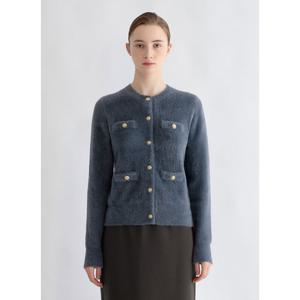 [쉬즈미스]헤어리 라운드넥 가디건_SSKCDO42550