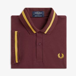 [M2] 싱글 팁 프레드페리 셔츠 - 옥스블러드/허니콤 AFPM2510002-Y89