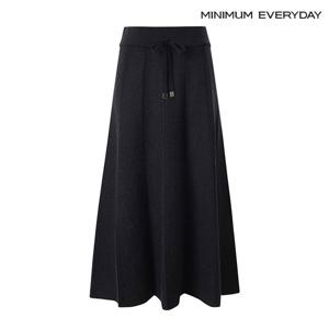 [미니멈][미니멈 에브리데이]허리 밴딩 비스코스 니트 롱 스커트 (EA4WH011D)