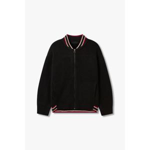 [보브]스트라이프 트림 니트 봄버 자켓7115150208