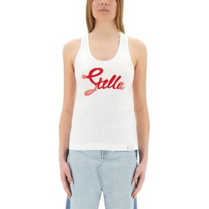 스텔라매카트니 그래픽 프린트 레귤러 핏 코튼 탑 6J0394 3SPZ9