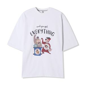 [리빌모아]남자 요기 캐릭터 프린팅 면 반팔 티셔츠 AC-TSH-Q070