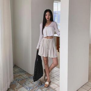 [다잇템]여성 SS 고무줄 마원단 넓은 반바지