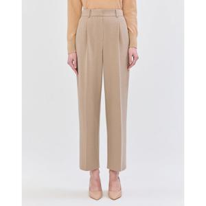 질스튜어트 뉴욕 여성 24FW 베이지 원턱 울혼방 와이드핏 슬랙스 팬츠 JSPA4D630I3