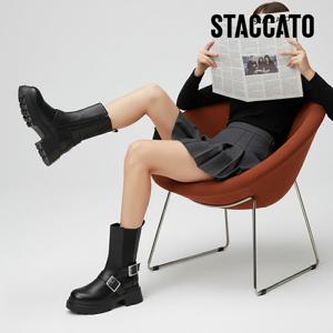 [스타카토(슈즈)]여성워커부츠 SEMI_EM609_25FBLK