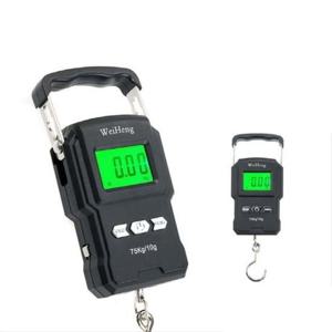 휴대용 디지털 손저울 여행 캐리어 가방 무게 TB436 Coms 휴대용 디지털 손저울 여행 캐리어 가방 무게 측정 75kg 후크 고리 미니