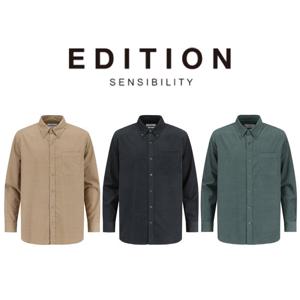 [에디션앤드지]25 FW 남자남방 코튼 솔리드 코듀로이 셔츠 3종 1택 NNF4WC1994 DR4488