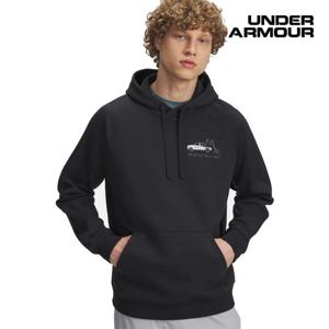 [언더아머(백)]남성 UA 라이벌 플리스 HBR 로고 후드 맨투맨 티셔츠 6003955-001