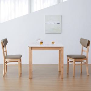 [베스트리빙] 앨빈 내츄럴 베이 800 2인 세라믹 식탁세트