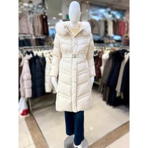 조이너스 세이브존01 폭스 후드넥 구스 벨티드 롱 패딩 점퍼 JAEW1WIH400