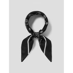 (356184AM35) [에잇세컨즈] 헤링본 페이즐리 스카프  블랙