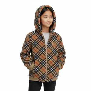 버버리 8076882 A7028 빈티지 체크 플리스 지퍼 후디 키즈 자켓