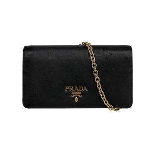 [스크래치/불량][프라다] 사피아노 레더 체인 미니 숄더백/블랙/1BP023 NZV F0002