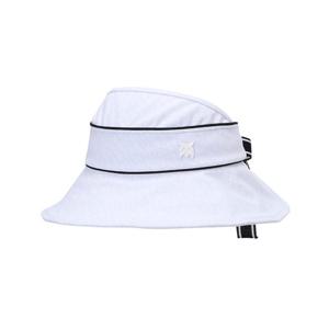 [링스골프]여성 퍼포 프린트 바이저 햇 L21E1CP352_WH