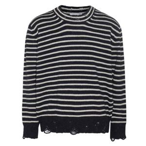 아미 스트라이프 디스트레스 니트 UKS027 KN0017 477