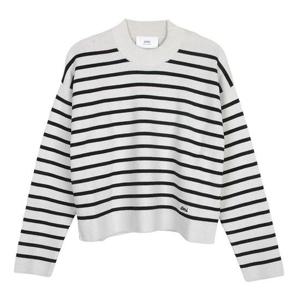 아미 남여공용 박시핏 스트라이프 스웨터 UKS036 KN0041 194