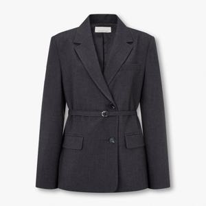 보브  (7156210002) 벨티드 세미 더블 자켓