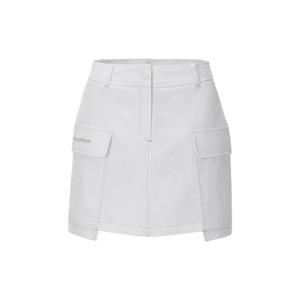 챌린저 여성 A라인 빅카고 데님라이크 큐롯 오프화이트 CHE1WSK1554OW