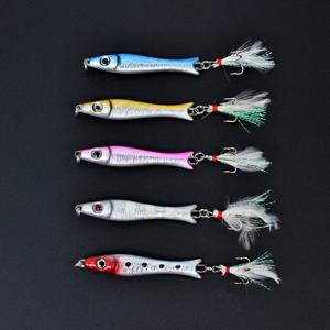 해동 지깅 자바 혼 크리스탈 틴셀 메탈지그 14g 루어낚시