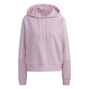 아디다스 에센셜 루즈 컷 3S 후드 티셔츠 핑크 GL1459