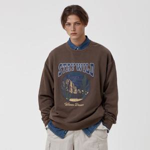 [후아유] Stay Wild Dyed Sweatshirt / WHMWF4921U
