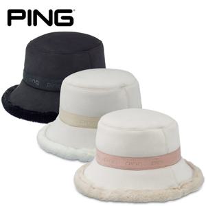 [클럽특가] 핑 겨울 골프모자 여성용 무스탕 버킷햇 3종컬러모음