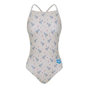 [아레나]A4BL1LO07BEG 여성 레이디 원피스 타이백 실내 수영복