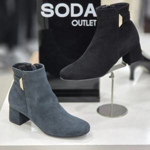 [소다]여성 장식 포인트 앵클 부츠 FLB3060_DG