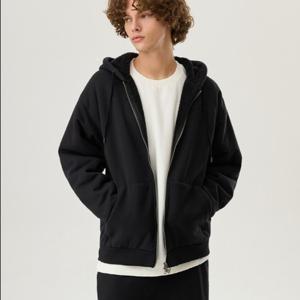 르꼬끄 공용 셸파 기모 후드집업 QP423TFTO2_BLK