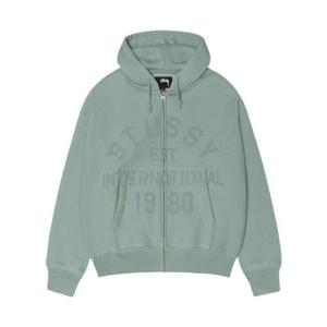 스투시 이스테블리시드 집 후드 그레이 그린 118597