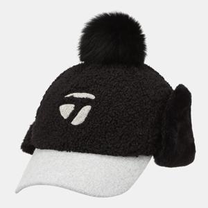 테일러메이드 어패럴 골프 웨어 25 F W TWHCO8621 199 여성 겨울 폼폼 방한야구모 방울 털 모자