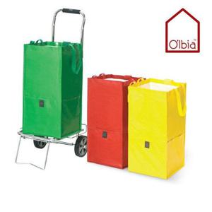 올비아 롱 멀티바스켓 3P세트 장바구니 분리수거함 바스켓 카트 분리수거바구니 장바구니카트 분리수거바스