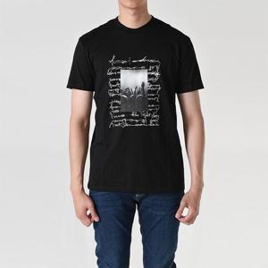 닐바렛 BJT063S 페스티벌 프린트 반팔티셔츠 블랙