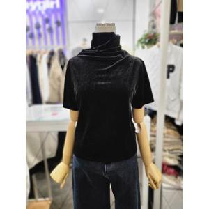 밸리걸 세이브존01 벨벳 폴라 반팔 티셔츠 227470-1