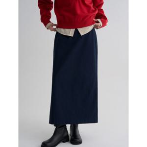 (356227SC1R) [에잇세컨즈] 코튼트윌 아웃포켓 스커트  네이비